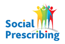 Social prescribing with 4 stick figures of different colours