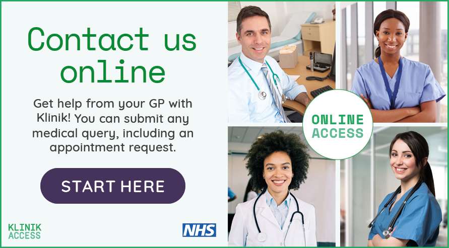 Contact your doctor online for help using KLINIK